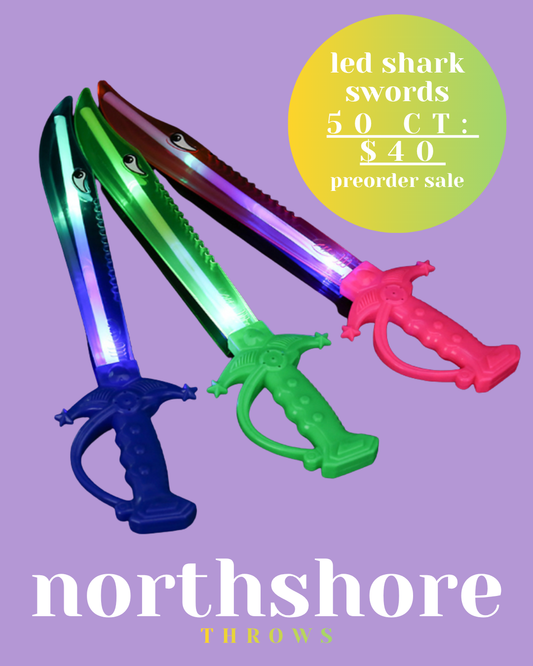 LED Mardi Gras Shark Swords
